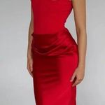 House Of CB HOUSE‎ OF CB size M D-DD 'Persephone' Scarlet Strapless Corset Maxi Dress NWOT Photo 0