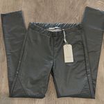 Christian Audigier NWT  Gray/silver faux leather skin tight pants. Sz S Photo 1