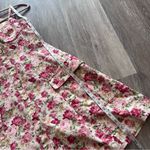 Petersyn coquette floral mini dress button down front open back Pink Photo 2