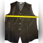 EUC Vintage Jessica Scott Large Velvet Vest Cotton Made In USA Black Photo 2