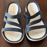 Crocs Swiftwater Blue and White Sandals Size 7 Photo 0