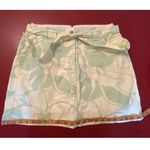 Lands’ End Women’s 12P Green Floral Cotton Skort Golf Tennis Walking Twill skirt Photo 5