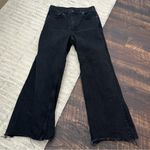 The Ragged Priest  Black Jeans Wide Leg Raw Hem Womens 30 high Rise Photo 0