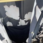 All Saints Skylar Long Sleeve Sheer Maxi Dress Floral Black White Grunge lite Photo 9