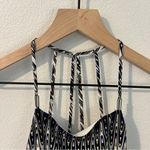 Kensie Women's Sound Waves Printed Cami Dress Halter Neck Shift Chiffon Size M Photo 2