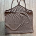 Brown crop tank top. Brown cropped tank top #croptop Photo 1