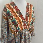 Umgee  Mixed Print High Low Midi Dress Photo 3