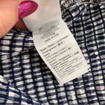 J.Crew Smocked Blue and White Midi skirt in Gingham Print Photo 6