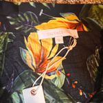 Olivaceous  Women's Medium‎ Tropical Print Button Down Short Sleeve Shirt Photo 1