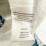 Modcloth  Rodeo Rose‎ Button-Up Western Floral Print Top White Blue Size Large Photo 3