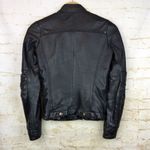 ZARA Moto Lamb Leather Jacket Women XS Black Cropped Multi Zipper Biker Rock VTG Photo 1