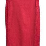 New York & Co. Skirt Pencil Stretch Coral Lace Skirt Size 4 NEW Photo 0