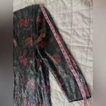 Torrid Black Red Floral Sequins Open Front Long Kimono Jacket Holiday NYE - 1X Photo 10