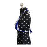 Heat Womens Bikini Top Sz S Royal Blue White String Padded Removable Pads‎ Photo 3