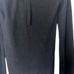 NWT Qi Cashmere Sweater in XS, crew neck with tie back and flared sleeves Black Photo 7