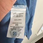 CP Shades - Romy Blouse Blue Linen Size XS Photo 3