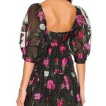 Amanda Uprichard  Theodora puff Tulle Dress Bordeaux XS ruffle floral mini dress Photo 1