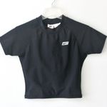 Nike Vintage 90's Black Cropped Short-Sleeve Athletic T-Shirt Top 8 Medium Photo 0