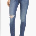 frame denim Le High Skinny Distressed Jeans in Saxon Wash Size 27 Photo 0