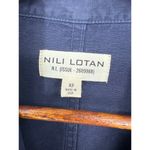 NILI LOTAN Marie Belted Cotton Jumpsuit Blue Size XS Photo 8