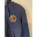Disney Walt World Park Embroidered Graphic Hoodie Sweatshirt Navy Blue Medium Photo 3