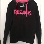 Reebok  Black Pink Hoodie Sweatshirt Zippered Womens Size Small Photo 0