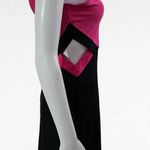 Puma Fuchsia & Black Sleeveless Cutout Exercise Mini Dress Size Medium Photo 4