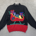 Jordache Vintage  Knit Christmas Sweater Holiday Retro 90s Ugly Women's Large Photo 0