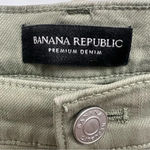 Banana Republic Girlfriend Jeans Crop Green Premium Denim Size 27 Photo 5