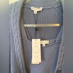 Gianni Bini  Cable Knit Cardigan Crop Top Wool Mix Sweater Set Photo 2