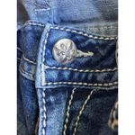 Miss Me  Jeans Women's 29 Mid Rise Skinny Ripped Rhinestone Dark Wash E3827S2R Photo 8