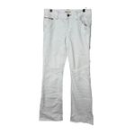 CAbi ‎ Jeans Women's White Denim Flare Zipper Pocket Jeans Size 8 Casual Everyday Photo 1