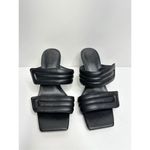 Abound  Sandals  Womens Size‎ 5 Qarly Heeled Black Square Open Toe Slip On Heels Photo 3