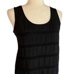 Loft  Sequin Sleeveless Blouse Black Size XS Petite Business Casual Shabby Chic Photo 2