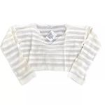 Miss Selfridge  Thick and Thin V-Neck Jumper in Cream, Size M​​ Photo 1