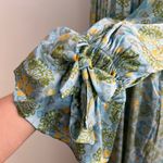 Mi Golondrina Eli Verdes Azuelejos Dress Floral Printed Blue Size XS Photo 4