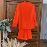 Beulah  neon orange oversized blazer & shorts set S Photo 4