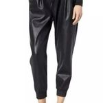 n:philanthropy NWT  Faux Leather Joggers in Black Medium Photo 0
