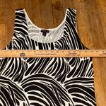 Dana Buchman  Black‎ and Cream Swirl Tank Top Zebra Photo 4