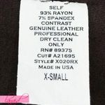 Nordstrom Sky Carradine Jacket Espresso Genuine Leather Brown Cropped Back Cardigan Wrap Photo 7