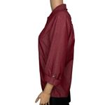 ExOfficio Women’s Dryflylite Fishing Long Sleeve Shirt Button Down size L Red Size L Photo 1