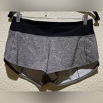 Lululemon Speed Up Shorts Heather Gray Black Size 6 Lined Photo 2