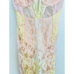 For Love & Lemons Lace Blossom Maxi Dress Sheer Pastel Floral Ethereal Festival Pink Size XXS Photo 9