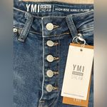 Ymi 🆕 Women's Classic High Rise Ankle Flare Blue Flare Jeans Size 7/28 Photo 4