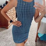 Blue plaid dress Size 0 Photo 0