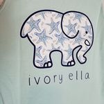 Ivory Ella NEW‎  BABY BLUE POCKET SEASHELL ELEPHANT TANK TOP Photo 2