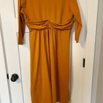 Jessica London  NWOT Size 14W Plus Knit‎ Surplice Midi Day Dress Ultra Orange Photo 5