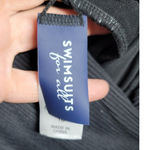 Swimsuits For All Ribbed Surplice One Piece Swimsuit Black 18 Photo 3