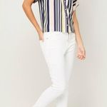 Sienna Sky 💥 Women Stripped Multicolor Retro Vibes Button Down Top M Photo 0