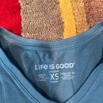 Life is Good Crusher Tee Shirt Long Sleeve Wine Glass I Go Both Ways Women’s XS Photo 2